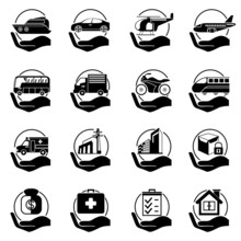 Insurance Hand Icons