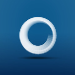 Poster - Globe Design - Twisted Ring Vector Illustration