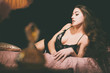 © ysbrandcosijn - Sexy Woman in Lingerie Lying on her Side on Bed