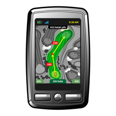 Wall Mural - golf gps navigator
