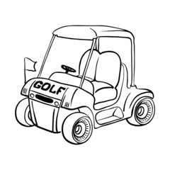Wall Mural - golf cart