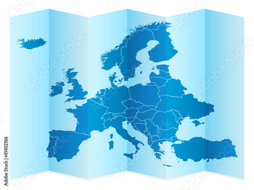 Obraz na płótnie Europe map