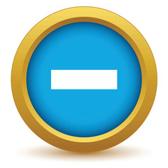 Poster - Gold minus icon
