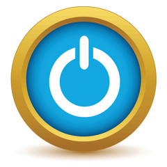 Poster - Gold power icon