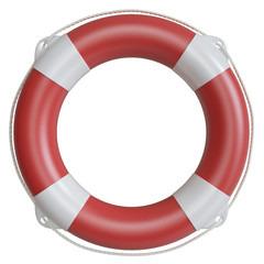 Poster - Illustration lifebuoy isolated on white background
