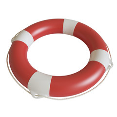 Poster - Illustration lifebuoy isolated on white background