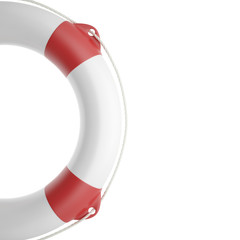 Poster - Illustration lifebuoy isolated on white background.