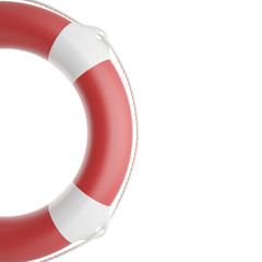 Poster - Illustration lifebuoy isolated on white background.