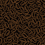 Hintergrund Kaffeebohnen Kontur