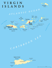 Virgin Islands Political Map