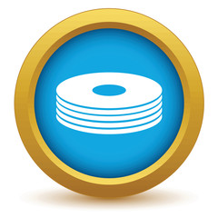 Poster - Gold disk icon