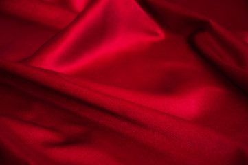 Wall Mural - Red silk