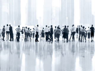 Wall Mural - group of people in the lobby business center