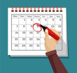 © PrettyVectors - Vector flat calendar illustration