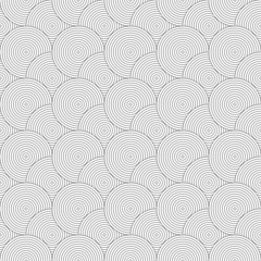Poster - Seamless pattern with circles. Repeating modern stylish