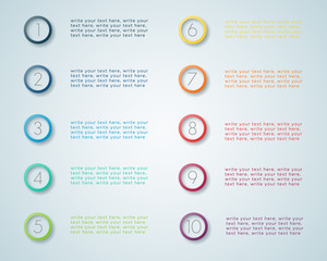 Poster - Infographic Numbered Steps 1