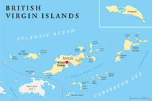 British Virgin Islands Political Map