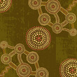 Vector abstract background in australian aboriginal art style