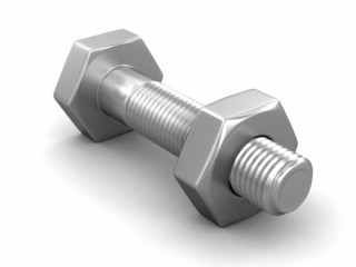 Poster - Metal bolts (clipping path included)
