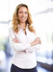 attractive businesswoman portrait