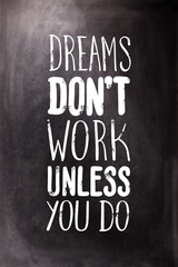 Motivational vector with dream text