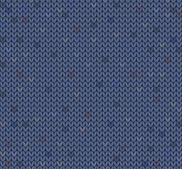 Poster - Seamless background with a knitted pattern.