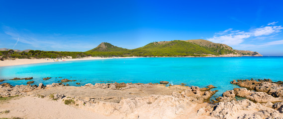 Fototapete - Majorca Cala Agulla beach in Capdepera Mallorca