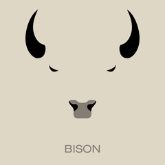 Wall Mural - Bison logo