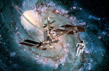 Wall Mural - astronaut spaceship space spacecraft