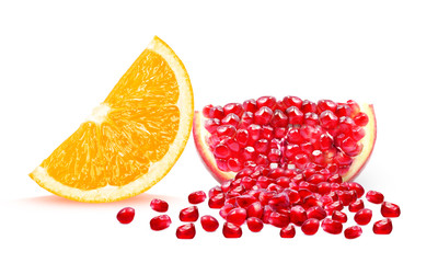 Poster - pomegranate and orange