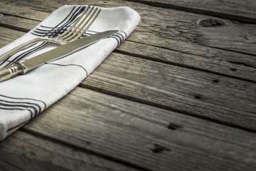 Cutlery on the table