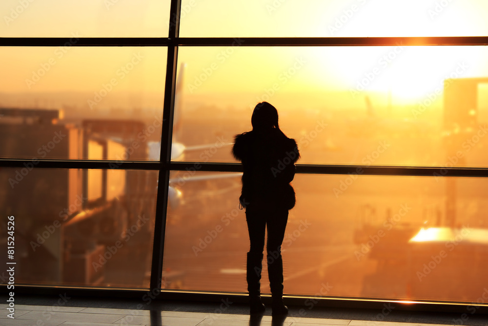 Airport interior at morning