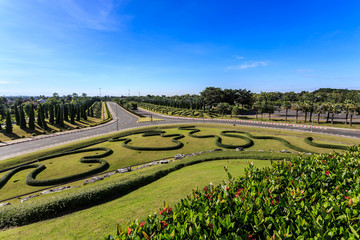 Ho Kham Luang - Royal Flora Ratchaphruek at sunny morning