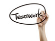© JoyImage - teamwork word written by hand
