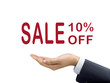 © JoyImage - sale 10 percent off holding by businessman's hand