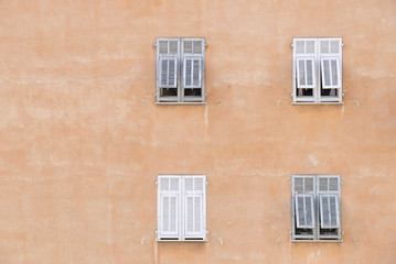 old building with four windows