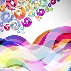 Aufkleber - abstract  background with design elements.