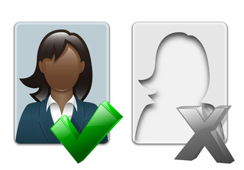 Wall Mural - black woman user icons. vector illustration