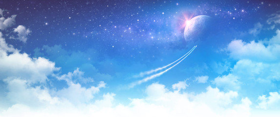 Wall Mural - space travel