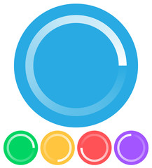 Poster - Round preloader, buffer shape, circular progress indicator
