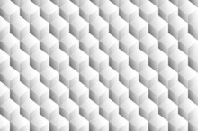 Grayscale 3d Cubes Minimal, Repeatable Pattern (simple Seamless,