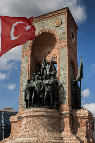 Fotografie, Obraz Taksim-Platz Taksim Meydanı Denkmal der Republik