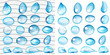 Transparent and opaque water drops