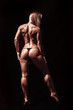 © Andriy Petrenko - Athletic young woman on a isolated black background