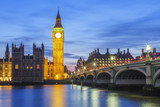 Fototapeta Londyn - Big Ben and House of Parliament at Night
