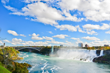 Wall Mural - american side of niagara falls