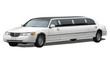 stretch limousine incl. clipping path