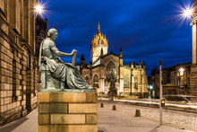 David Hume Sculpture In Front Of St Giles Cathedral