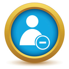 Poster - Gold remove user icon