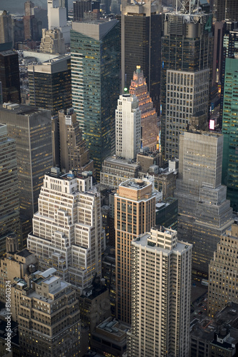 Naklejka na drzwi Manhattan's skyscrapers